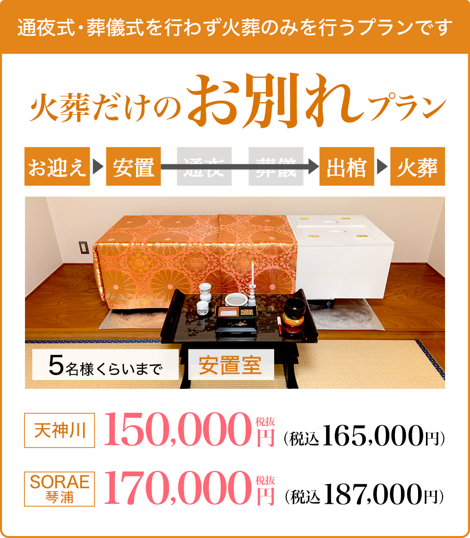 火葬葬だけのお別れプラン